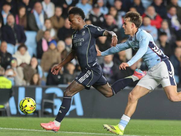 Vinícius Jr es el encargado del ataque del Real Madrid esta vez ante el Celta.