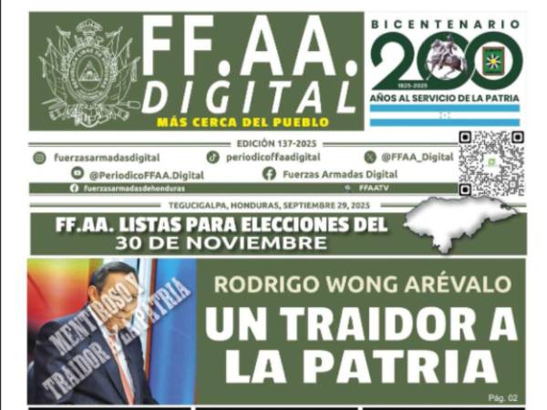Las FF AA han utilizado su periódico digital para realizar ataques mediáticos contra la prensa y periodistas hondureños.