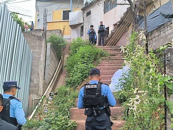 Escena donde quedo el cuerpo sin vida de Marcelo Hernández.