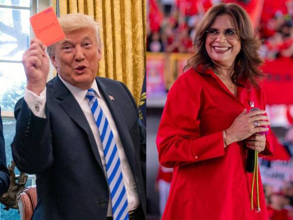 Donald Trump pidió que el pueblo de Honduras no votara por Rixi Moncada.