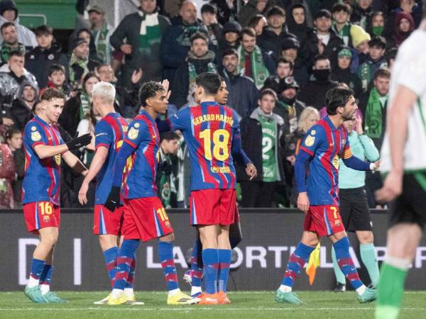 El Barcelona avanzó a cuartos de final de la Copa del Rey de España.