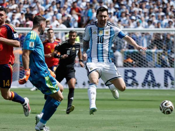 Imágenes del desarrollo del partido.