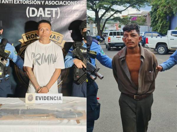 Werner Delminson Meléndez Alvarado, Warner, y Joel Flores López, apodado El Chino, presuntos miembros de la MS-13.