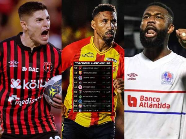 Sorpresa con el líder y así quedan los hondureños. Este es el top 10 de los mejores equipos de Centroamérica.