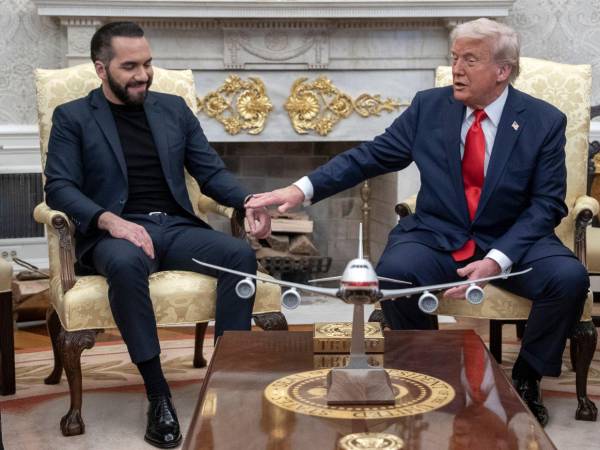 Nayib Bukele, presidente de El Salvador, se reunió con el mandatario estadounidense Donald Trump.
