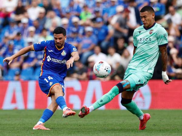 Kervin Arriaga jugó 62 minutos en el empate del Levante en la visita ante Getafe.