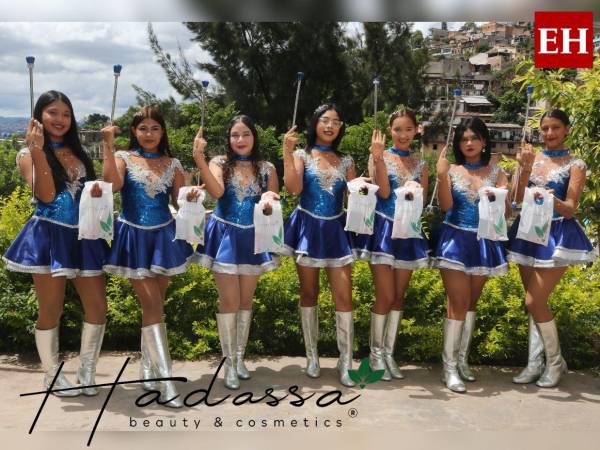 El entusiasmo, la elegancia y el talento de las palillonas del Instituto San Pablo conquistaron las redes sociales y al público hondureño.