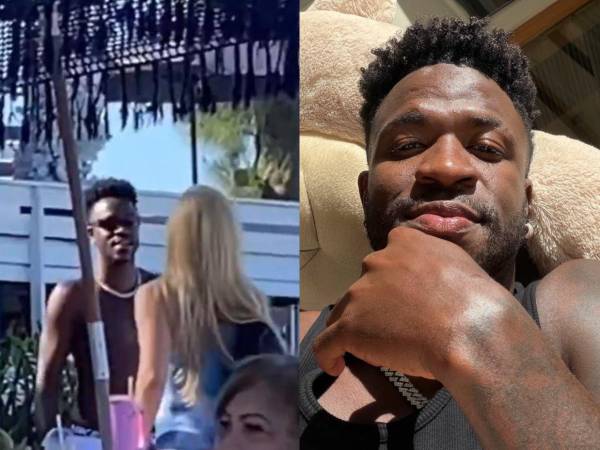 Vinicius, jugador del Real Madrid y de la Selección de Brasil, fue visto en una playa de Brasil tras haberse hecho un tratamiento que le hizo cambios en su rostro. El futbolista estuvo acompañado de su exuberante pareja y amigos.