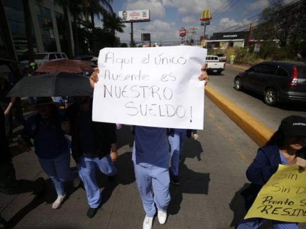 Los médicos han realizado varias protestas este año.