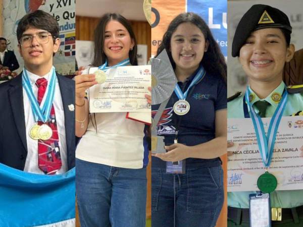 Cuatro jóvenes hondureños representarán al país en la élite de la química mundial.