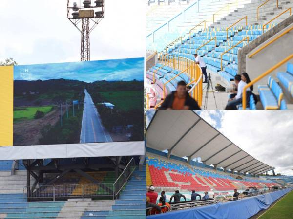 A pocas horas de la gran final entre Olimpia y Marathón, así luce el Estadio Nacional con todas las mejoras que ha recibido en los últimos meses. Grama, pantalla gigante, nueva gradería, sillas, techo, luces y más. Estas son las imágenes captadas por EL HERALDO.