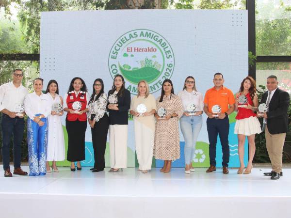 Douglas Arias y Gabriela Alvarado (Equipos Industriales), Vanessa Valladares (Walmart), Claudia Argueta y (Cruz Roja Hondureña), Sandra Tejada (Decoas), Jessica Bonilla (AMDC), Lynda Marín (Nestlé), Rocío Romero (Codis), Jerson Raudales (World Vision), Daniela Aceituno (Reciclaje Diamante) y René Soto (Serna).