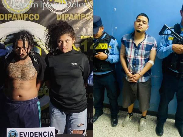 Los dos hombres y la jovencita fueron capturados en una operación en la que participaron dos unidades policiales.