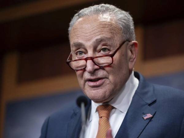 El líder de la minoría demócrata en el Senado de Estados Unidos, Chuck Schumer.
