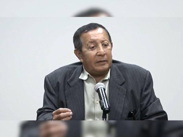 José Antonio Barahona, padre de la magistrada fallecida Miriam Barahona, brindó un testimonio.