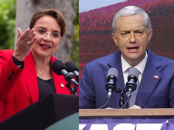 La presidenta Xiomara Castro felicitó a José Antonio Kast por su victoria en Chile.