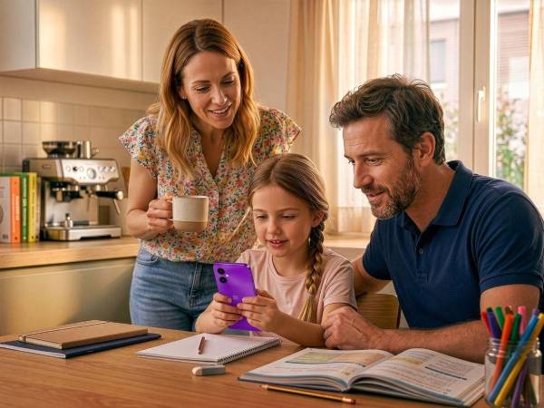 Siete de cada diez<a href=https://www.elheraldo.hn/utilidad/saludybelleza/disculpas-padres-madres-sanan-heridas-hijos-explica-psicologa-IP28149537> </a>padres reconocen que han sentido algún grado de inseguridad, duda o falta de preparación a la hora de acompañar a sus hijos en el uso de su primer móvil