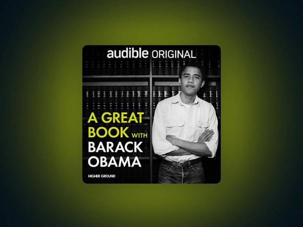 Fotografía cedida por Audible que muestra la carátula del pódcast Un gran libro con Barack Obama.