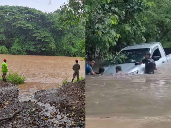 Algunas comunidades de Olancho se encuentran incomunicadas tras potentes lluvias que causaron el desbordamiento de ríos.