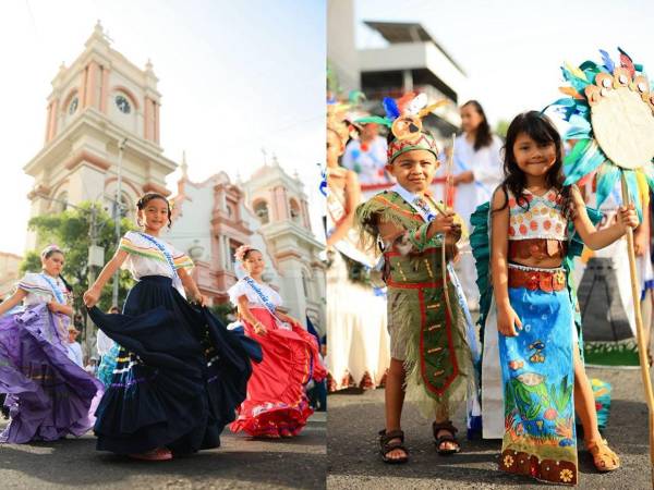 Color y fervor patrio marcan los desfiles escolares realizados en San Pedro Sula, donde los estudiantes rindieron homenaje a Honduras. Estas son las hermosas imágenes de los pequeñines y sus atuendos.