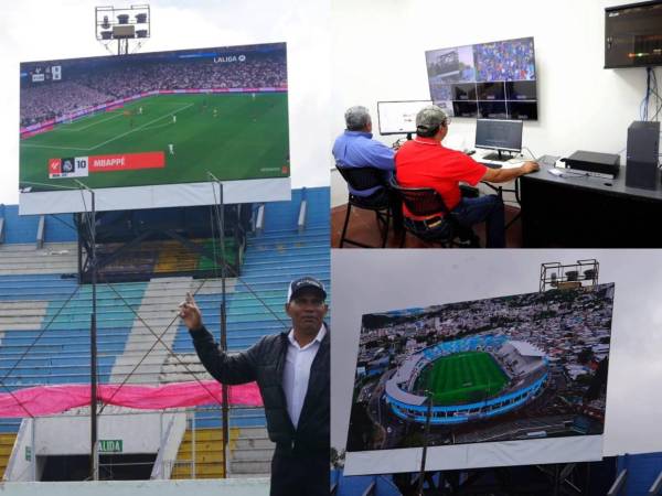 Este miércoles se anunció la conclusión de los trabajos de instalación de la pantalla gigante en el estadio Nacional de Honduras. Te mostramos cómo quedó.