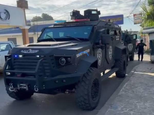 Los vehículos Black Mambas llegaron al municipio de Catacamas, Olancho, para iniciar los operativos.