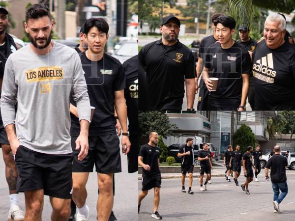 Los Ángeles FC se pasea con todas sus figuras a pocas horas del partido ante Real España en Concacaf Champions Cup. Así fueron captados.