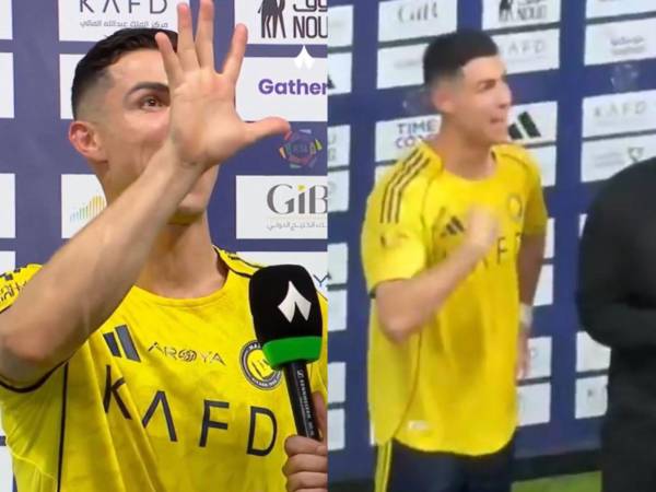 Cristiano Ronaldo protagonizó un tenso momento.