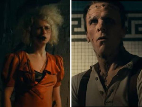 En el tráiler se revela el caos y la violencia que se genera con Frankenstein y su novia.
