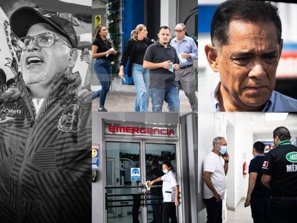 Tristeza total en las afueras de un reconocido centro asistencial en San Pedro Sula tras el fallecimiento de Orinson Amaya, presidente del Marathón.