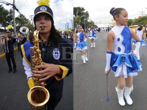 La música, el color y el ritmo se apoderaron de las calles de la colonia Kennedy y otras zonas de la capital este domingo 13 de septiembre, donde estudiantes de los distritos educativos 1, 5 y 10 desfilan para conmemorar el 205 Aniversario de Independencia de Honduras. A continuación imágenes del ambiente captadas por la lente de EL HERALDO.