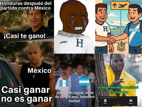 La Selección Nacional de Honduras cayó 1-0 ante México y quedó fuera en semifinales de la Copa Oro 2025. Los divertidos memes que creó la afición tras el final del partido. .