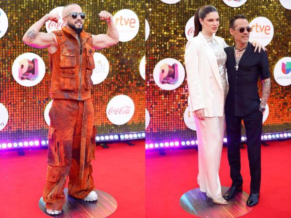 La alfombra roja de los Premios Juventud se ha convertido este jueves en una rutilante pasarela de color con mucho sabor latino por el que han pasado jóvenes promesas y talentos consagrados de la música como Elvis Crespo, Ana Mena, Marc Anthony o La Oreja de Van Gogh.