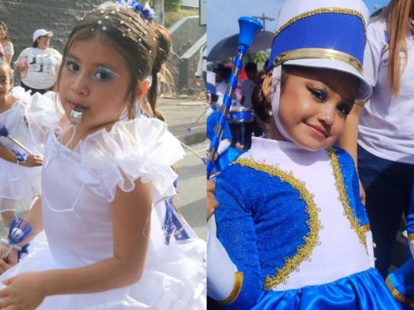 Las pequeñas palillonas se convirtieron en algunas de las protagonistas de los desfiles patrios que se desarrollan este domingo 6 de septiembre en distintos puntos de la capital.