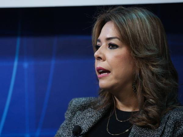 María Antonieta Mejía, candidata a designada presidencial del Partido Nacional.