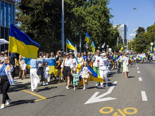 Ucranianos alrededor del mundo celebran su independencia.