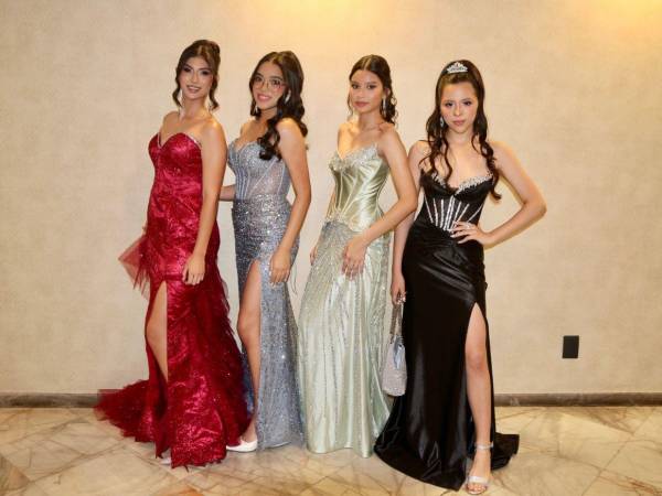 Victoria Medina, Briana Cabrera, María Banegas y Valentina Kagie.