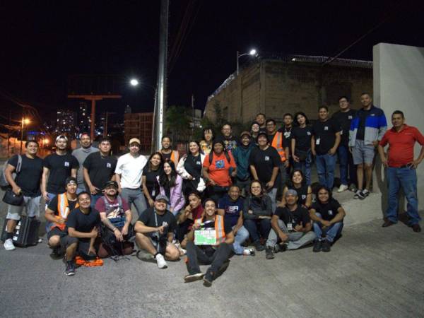 El equipo de “Eva”, una película que es coproducida entre Honduras y Colombia, y que es patrocinada por El Heraldo.