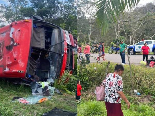 Un autobús interurbano se accidentó este lunes -2 de marzo- en la comunidad de Armenia, municipio de Olanchito, Yoro, presuntamente debido a desperfectos mecánicos.