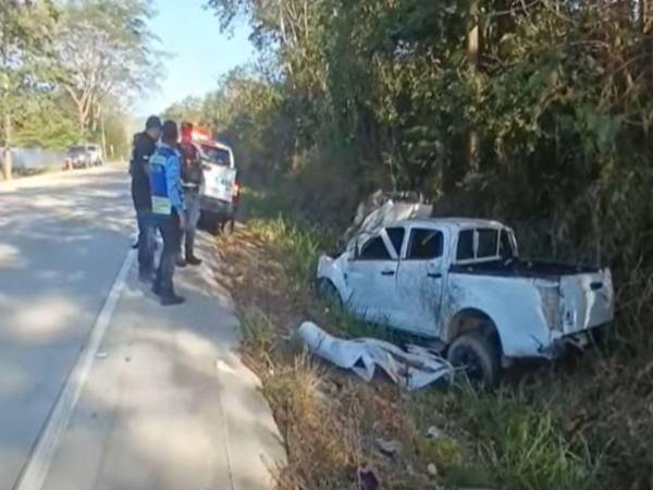 Un fatal accidente cobró la vida de una persona mientras que otra resultó herida en la carretera de Quimistán, Santa Bárbara.