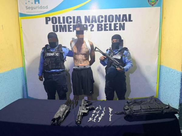 Alias El Flaco al momento de ser capturado en la colonia Hábitat.
