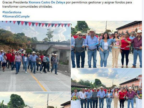 La diputada Isis Cuéllar inauguró los proyectos, según publicó en mayo de 2025 en sus redes sociales.