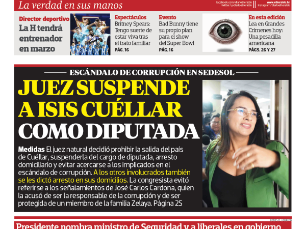 Juez suspende a Isis Cuéllar como diputada