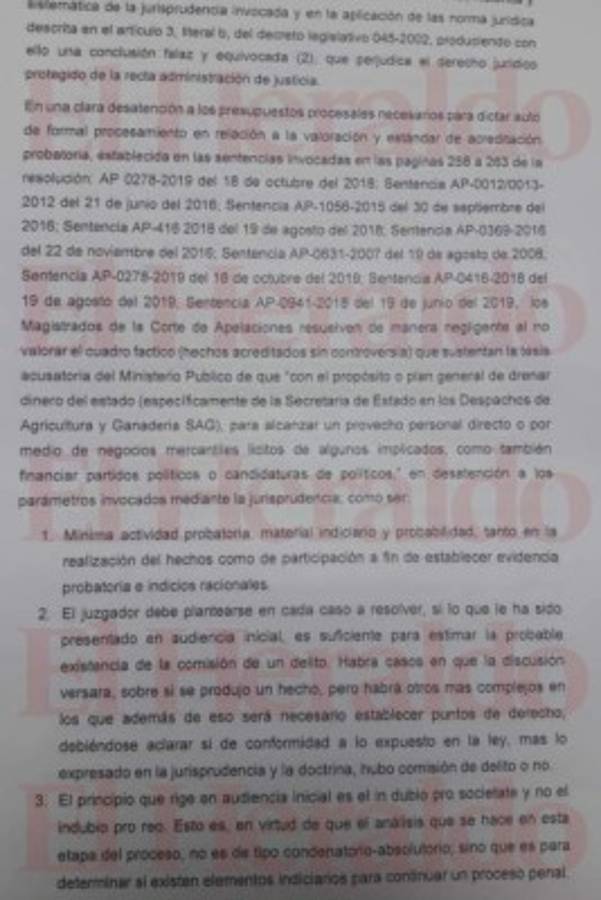 Denuncian a magistrados de la CSJ que liberaron a 22 acusados del caso Pandora