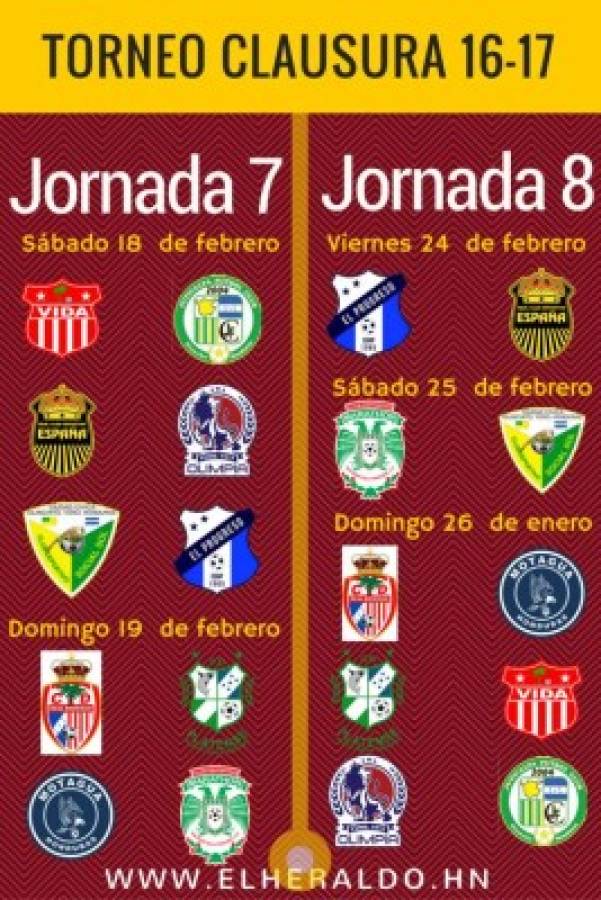 Revisá el calendario completo del torneo Clausura 2017