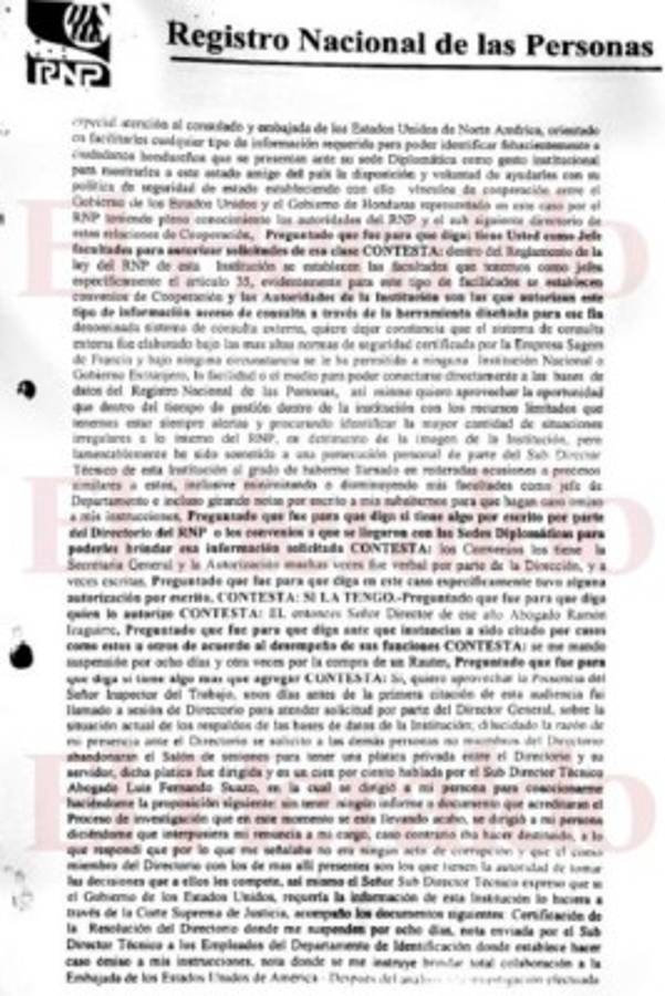 El informe No.052-IG-2007 es una investigación realizada por el Departamento de Inspectoría del RNP por ceder ilegalmente la base de datos del RNP.
