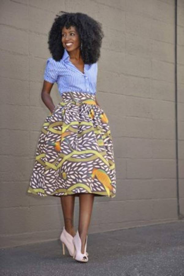 Faldas vaporosas con estampados íconos de europa