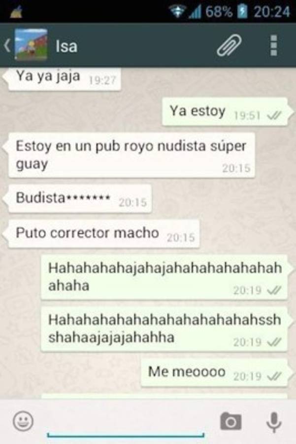 Mensajes en WhatsApp