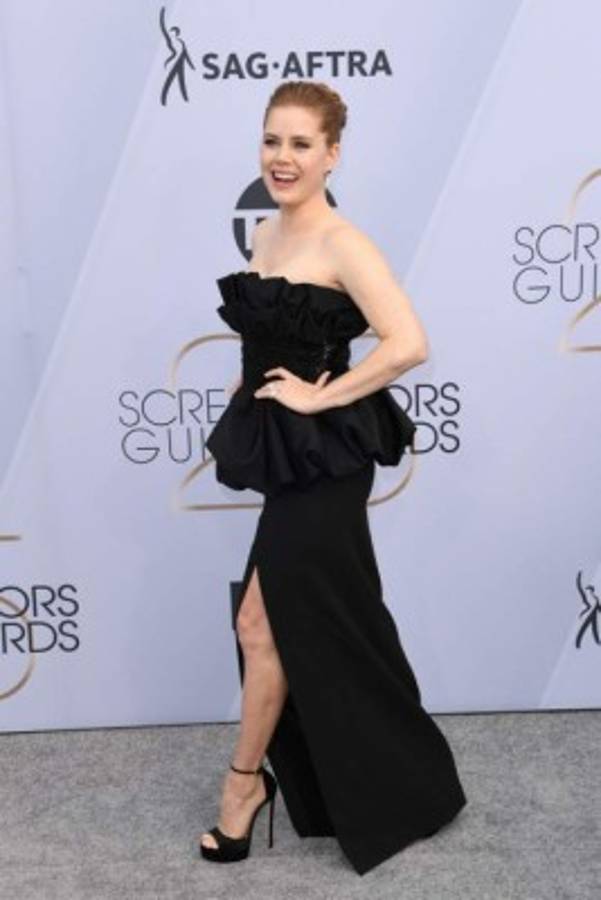 Así llegó la actriz Amy Adams.