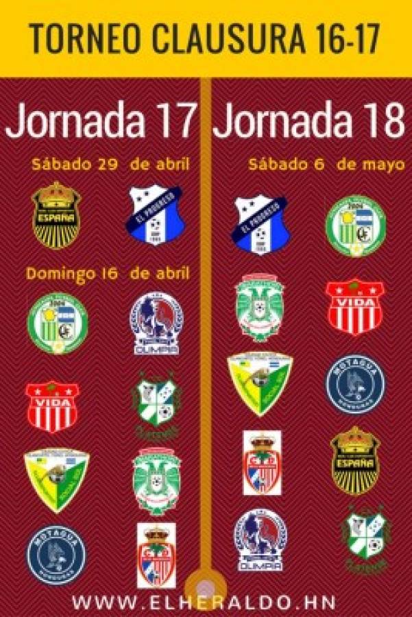Revisá el calendario completo del torneo Clausura 2017